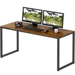 SHW Home Office Computer Desk, Walnut, 48-Inch (121 cm W x 60 cm D)