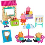 Peppa Pig Ice Cream Time Deluxe Playtime Set – Including Peppa Pig, Mummy Pig, Rebecca Rabbit, Candy Cat, Ice Cream Stand, Cash Register, Menu Easel, and Other World of Peppa Accessories!