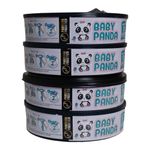 Baby Panda Diaper Pail Refills compatible with Diaper Genie Pails, 270 Count (Pack of 4) (Gray)