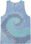 DARESAY Tie Dye Tank Tops for Women & Men, Trendy Sleeveless Tank Top Clothing Tee Shirts for Summer, Beach, Workout