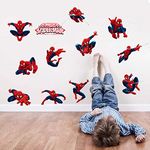 GADGETS WRAP Cartoon Spiderman Vinyl Wall Stickers for Kids Room PVC Wall Decal Children Boys Nursery Superman (Multicolour)