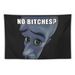 DOBOER Megamind No es Tapestry for College Dorm, Bedroom and Living Room Home Decor, Funny Meme Wall Tapestries Hanging for Men 40"x60"