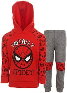 Marvel Avengers Spider-Man Little Boys Pullover Hoodie & Jogger Pants Red 7-8