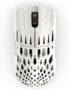 PWNAGE Trinity Wireless Carbon Fiber Gaming Mouse 8kHz - 37grams Ultralight Esports Pro Gamer PAW3950 Optical Sensor 30,000 DPI - 8000Hz -100% PTFE Skates Wireless Symm 2 - Solid White