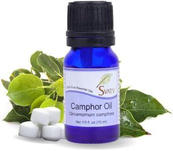 SVATV Camphor Essential Oil Therapeutic Grade Aromatherapy Fragrance Oil for Diffuser Yoga Massage, Humidifier Oil & DIY Personal Care - Camphor Oil 10 ml