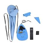 Andoer Saxophone Cleaning Care Kit Belt Thumb Rest Cushion Reed Case Mouthpiece Brush Mini Screwdriver Cleaning Cloth (Blue)