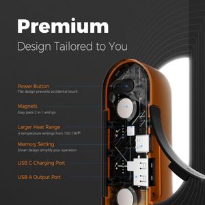 OCOOPA UT2S Magnetic Rechargeable Hand Warmers – Portable USB Heater