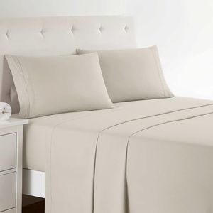 Clara Clark Full XL Bed Sheet Set - Wrinkle, Fade, Stain Resistant, Deep Pocket Sheets - Luxury Soft Bedding Sheets & Pillowcases, Full XL Linen