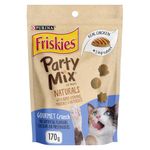 Friskies Party Mix Cat Treats, Naturals Gourmet Crunch with Real Chicken - 170 g Pouch (1 Pack)