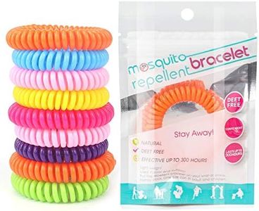 20 Pack Mosquito Bracelets, DEET-Free Waterproof Mosquito Bands, 20 Individually Packed Bands 1