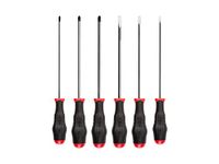 TEKTON Long High-Torque Screwdriver Set, 6-Piece (#1-#3, 3/16-5/16 in.) | DRV43017