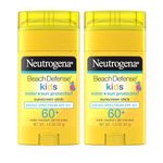 Neutrogena Beach Defense Kids Sunscreen for All Skin Type Stick Spf60+ Twin Pack, 2 X 1.5 Oz
