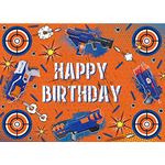 Maijoeyy 7x5ft Dart Battle Decorations Water Gun Happy Birthday Supplies Nerf Part Decorations