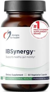 Designs for Health IBSynergy - Support GI Health, Digestion + Brain-Gut Connection - Enteric Nervous System Support Supplement with 5-HTP, L-Glutamine + Saccharomyces (60 Capsules)
