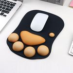 XENOTY Ergonomic Mouse Pad with Wrist Support, Non-Slip Backing Cute Cat Paw Gel Mouse Pad Wrist Rest, Pain Relief for Gaming Office Computer Laptop (27 x 20 cm)