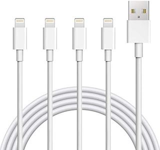 Sundix for iPhone Charger Cord, 4 Pack 6ft Lightning Cable iPhone Charger Cable MFi Certified Compatible iPhone 14/13/12/11 Xs Max XR X 8 7 6s Plus ipad Mini/Air iPod Pods White