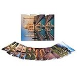 MATANA - 2 Wonders of The World Passport Covers & 10 RFID Card Blocking Sleeves
