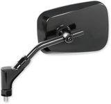 Tanax NA-009 Motorcycle Mirror, Napoleon Ezzet 4 Mirror EX Black, 0.4 inches (10 mm), Left and Right Common Screws, 1 Piece