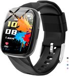 Ucani Kids Smart Watch 6-16 Years - IP68 Waterproof Fitness Tracker, 1.75" Touch Screen, Heart Rate & Sleep Monitor, 100+ Sports Modes, Gift for Girls Boys (Bright Black)