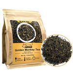 FullChea - Golden Monkey Tea 250g - Chinese Black Tea Loose Leaf - Fujian Tea Red with Gold Tips