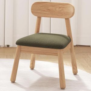 DAYAOUTDOOR Wood Kid Armchair, Toddler Chairs Ages 1-4, Kid Chair with Solid Wooden Frame, Toddler Armchair Comfy, Upholstered Kids Chair for Playroom, Bedroom, Kindergarten & Preschool, Green