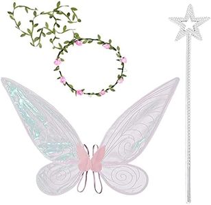 Alas de Hada,Alas de Hada Mujer,Alas de Hadas para niñas,Alas De Mariposa,Disfraz Alas de Ángel,Alas de ángel Brillantes,Alas de Mariposa para Halloween,Carnaval,Navidad,Fiesta Cumpleaños