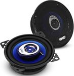 Pyle 2-Way 180W Universal Car Stereo Speakers, 4” /10.16cm Coaxial Loud Pro Audio Car Speaker, Universal OEM, Quick Replacement Component Speaker, Vehicle Door/Side Panel Mount Compatible, (Pair)