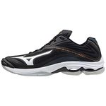 Mizuno Unisex Lightning Z6 Volleyball Shoe, Black/White/Ebony, 10 UK