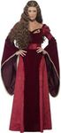 Smiffy's Women's Medieval Queen Deluxe Costume, Dress, Belt and Headpiece, Tales of Old England, Serious Fun, Size 10-12, 27877