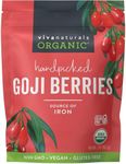 Viva Naturals Organic Dried Goji Berries, 32 oz (2 lb) Non-GMO and Vegan Wolfberries, Perfect for Baking, Smoothies, Teas and Snacks, Goji Berries Organic