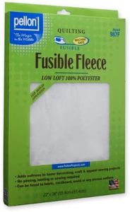 Pellon White Fusible Fleece 22" x 36" Packages, Pack 1