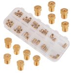 36pcs Range Stove Oven Orifice Conversion Kit, Brass Propane Jet Burner Nozzle Replacements Gas Stove Propane Conversion Kit