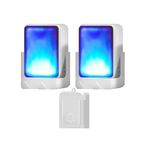7 Colors Light Flash Music Doorbell Door Bell Suitable for The Deaf/Hard of Hearing M Usic Can Be Changed(Group A)