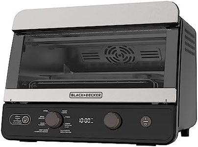 BLACK+DECKER® Crisp’n Bake™ 6-Slice Air Fry Toaster Oven, fits a 12" Pizza, Black