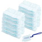 Flash Dust Magnet Refills, 20-Pack Blue Microfiber Duster Heads with Handle, Strong Electrostatic Dust Removal for Home & Car Cleaning