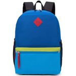 HawLander Little Kids Backpack, Toddler School Bag for Boys Aged 3 4 5 6 7 Years, with Chest Strap, Blue