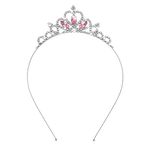 WLLHYF Princess Crown Crystal Sash Tiara Rhinestone Headband Hair Accessories for Women Girls Birthday Christmas Decoration Bride Wedding Headbands