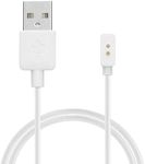 kwmobile USB Cable Charger Compatible with Xiaomi Redmi Watch 4 / Watch 3 Active/Watch 3 Lite Cable - Charging Cord for Smart Watch - White