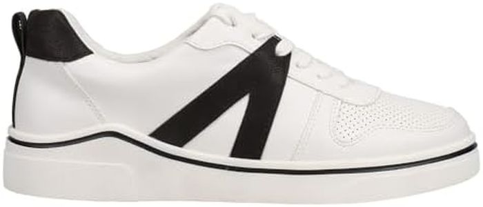 MIA Women's Alta Fashion Shoes, White/Black Leather, 6