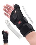 Wrist Brace Thumb Spica Splint Support for Carpal Tunnel, De Quervain's Tenosynovitis, Tendonitis Pain Arthritis Trigger for Man and Women (Medium - Right Hand)