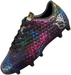 Vizari Zodiac Firm Ground Soccer Cleats for Boys and Girls | Lightweight & Durable Football Shoes with Molded TPU Outsole | Youth Cleats with Secure Lace-Up Closure for Maximum Traction & Performance,