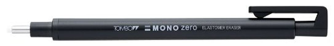 Tombow Mono Eraser Set Includes Zero Round Tip Eraser - Black/ Eraser Refills (Pack of 2)