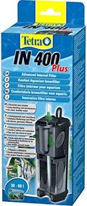 Tetra IN400 Plus Powerful Internal Filter for Physical, Biological and Chemical Aquarium Water Filtration,Black,30-60 litre