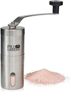 Pill Grinder - Stainless Steel Tablet & Vitamin Crusher - Grind and Pulverize Multiple Pills, Medicine to Fine Powder - Use for Feeding Tube, Kids or Pets