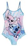 Disney Girls Stitch Swimsuit 5-6 Years Blue