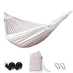 Cotton Hammock, Load Capacity up to 200 kg Cotton Hammock with Carrying Bag Portable for Outdoor and Indoor Camping Patio Yard Garden - 150 x 200 cm