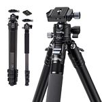 SmallRig Lightweight Compact Carbon Fiber Tripod with Detachable Monopod, 360° Ball Head, Quick Release Plate, Load up to 26.5 lbs/12 kg - 4060