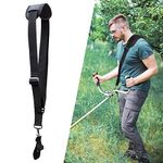 SUNMON Trimmer Shoulder Strap, Adjustable Weed Eater Strap Compatible with Ego/Dewalt/Greenworks String Trimmer and Other Types of Weed Eaters, Weed Wacker Strap for Garden Brush Cutter(Black)