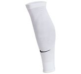 NIKE Unisex Squad Football Leg Sleeve, White/Black, S/M