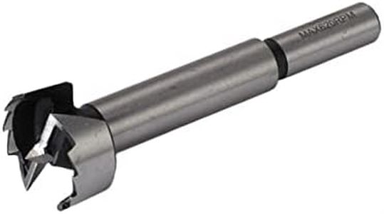 Woodriver High-Carbon Steel 1" Forstner Bit 3/8” Shank